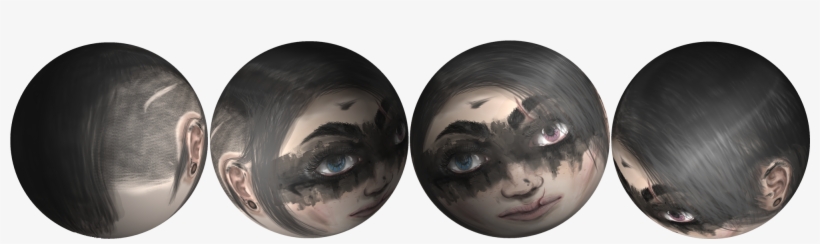 Warrior Girl With Warpaint - Eye Shadow, transparent png download