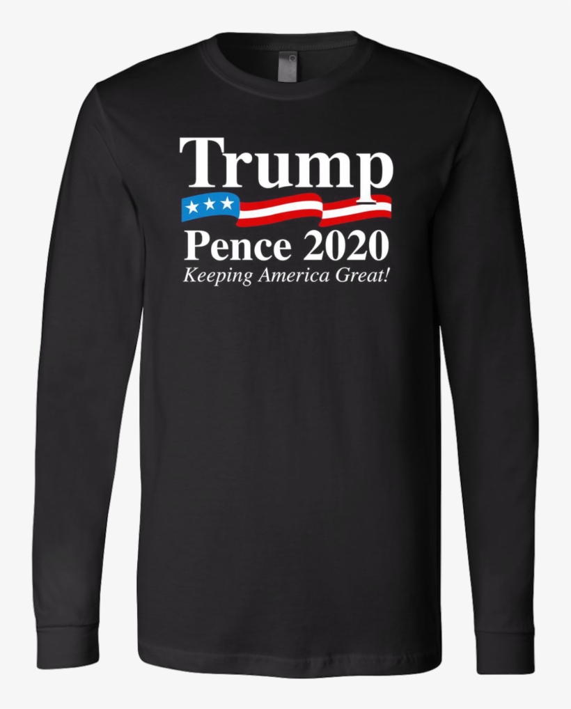 Trump Pence 2020 Long Sleeve Shirt - Custom Photo Floating Locket Donald Trump President, transparent png download