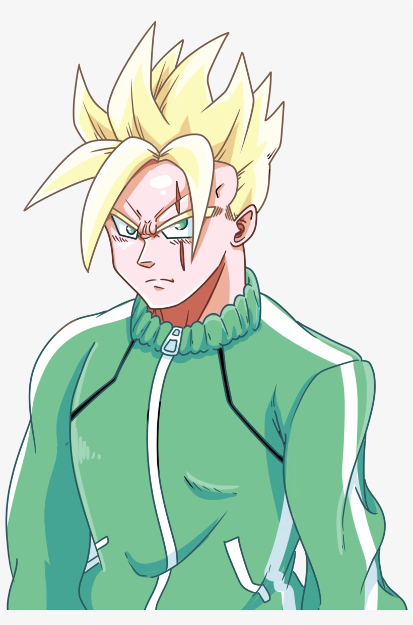 Future Gohan In A Tracksuit - Cartoon, transparent png download