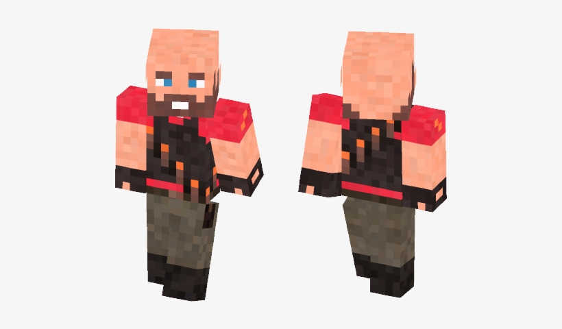 Red Blu Heavy - Minecraft, transparent png download