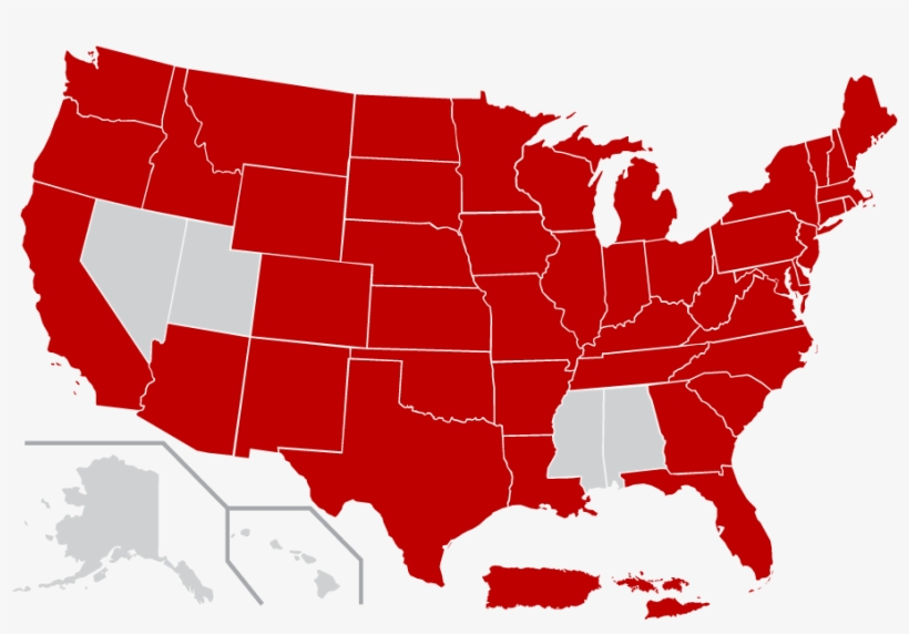 44 United States Lotteries, Washington D - States That Have The Death Penalty, transparent png download