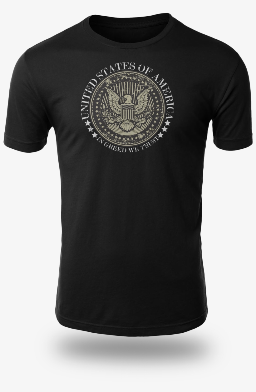 In Greed We Trust - Men Death Metal Unicorn T-shirt, transparent png download