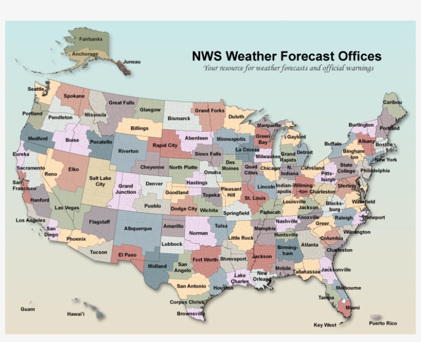 Responsible For A Collection Of Counties Known As A - National Weather Service, transparent png download