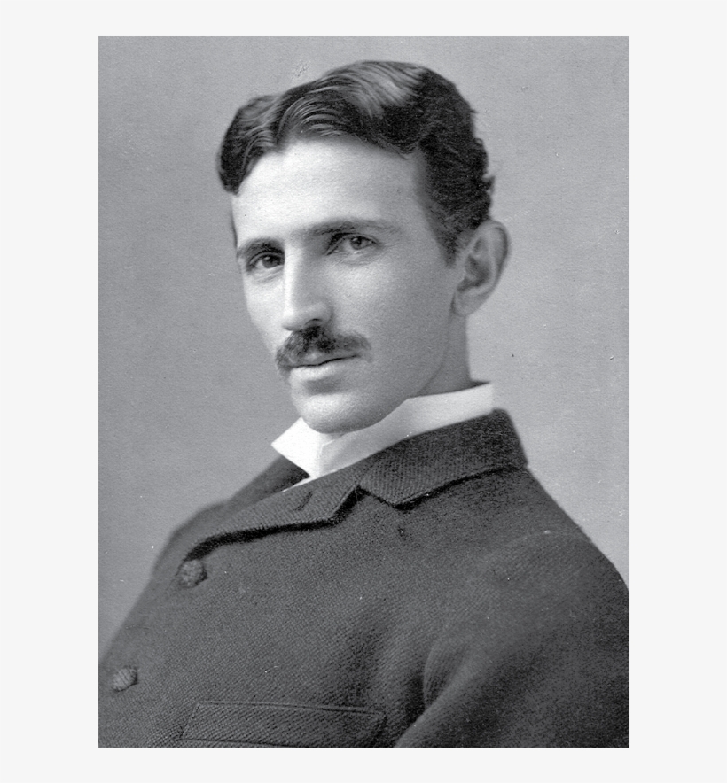 Low-poly Nikola Tesla - Nikola Tesla Portrait, transparent png download