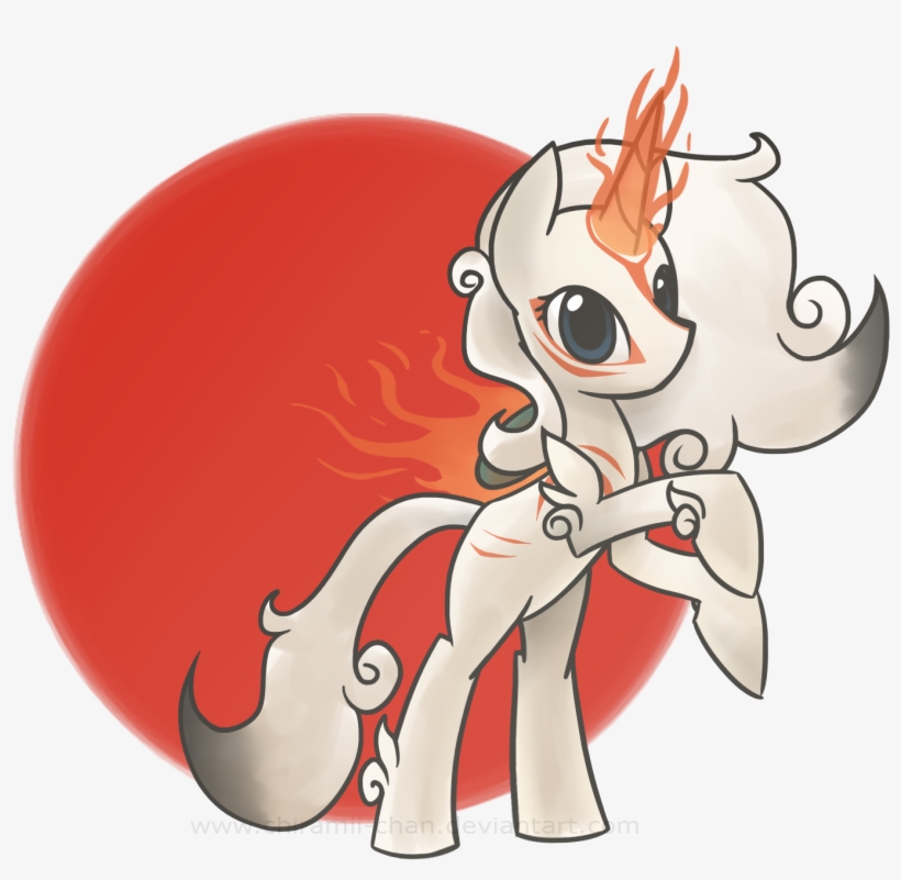 M Ōkami Rainbow Dash Rarity Applejack Pony Red Cartoon - My Little Pony Okami, transparent png download