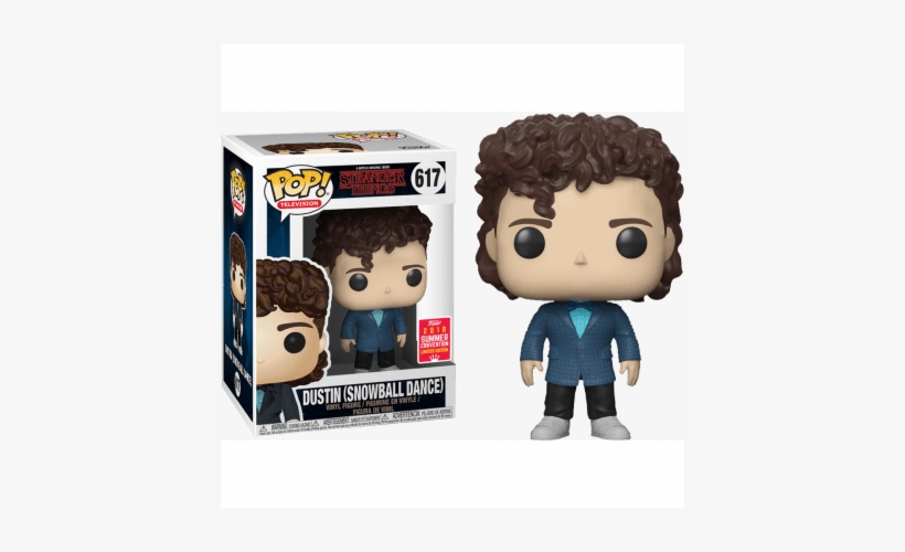 Dustin Stranger Things Sdcc 2018 Exclusive Funko Pop - Funko Pop Stranger Things Dustin Snowball, transparent png download
