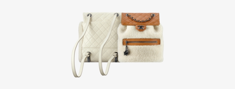 Chanel Fashion - Backpack - Chanel White Fur Backpack, transparent png download