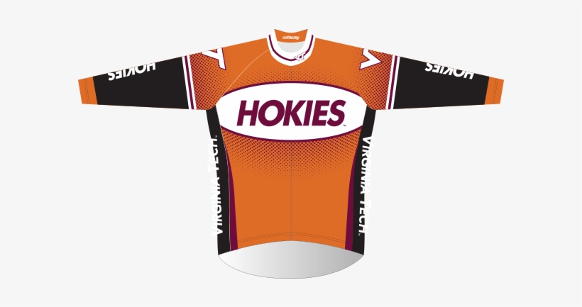 Virginia Tech Long Sleeve Fleece-lined Jersey - Sports Jersey, transparent png download