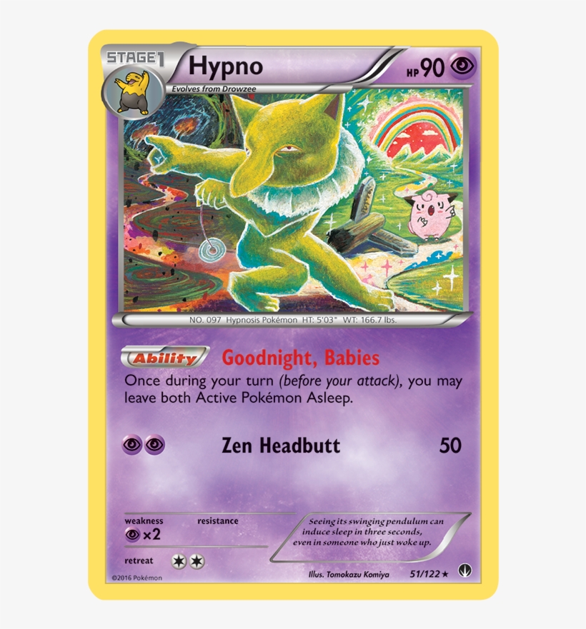 Maybe A Deck That Can Run Lots Of Pokemon Can Run Hypno, - Hypno Pokemon Card, transparent png download
