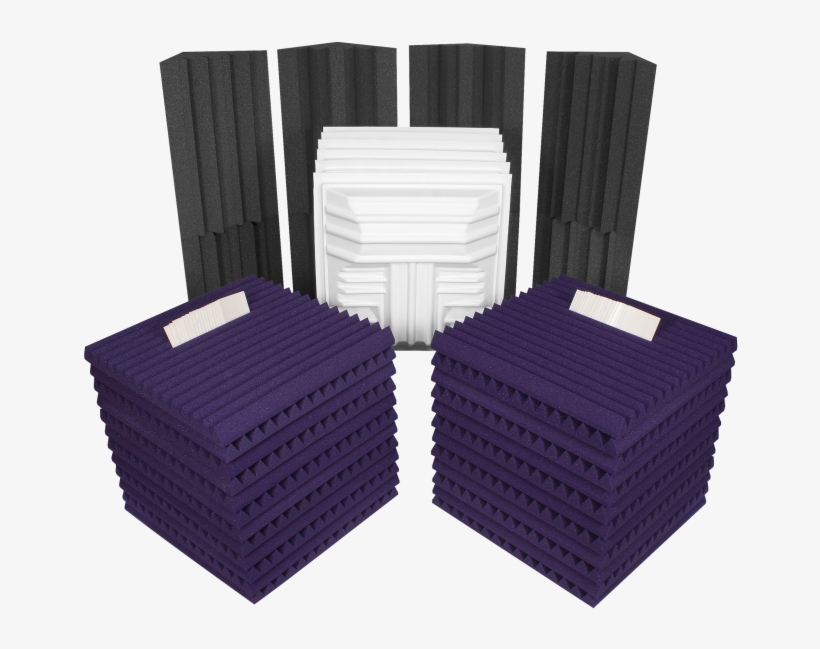 Deluxe Plus Kit Ez Tabs Charpur - Auralex Deluxe Plus Roominators Kit - (burgundy/charcoal), transparent png download