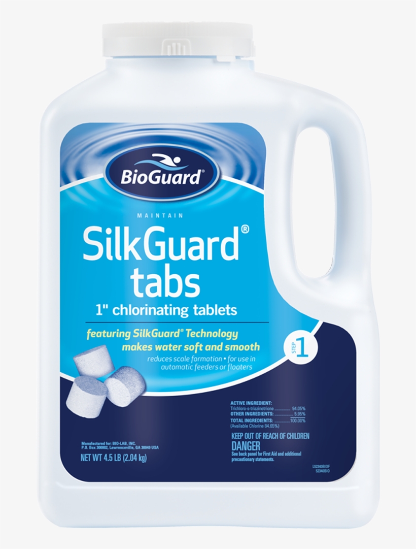 52340bio Silk Guard Tabs - Bioguard Super Soluble Stabilized Granular Chlorine, transparent png download