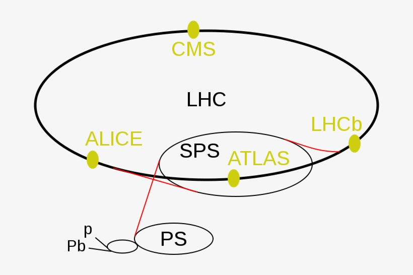 Descubierta Nueva Estructura De Partículas, Confirmado - Большой Адронный Коллайдер Схема, transparent png download