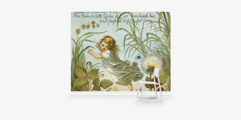 Murals Of Miss Muffet By The Royal Academy Of Arts - Giclee Painting: Boyle's Most Versions Have A Big Spider, transparent png download
