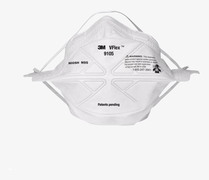 Mascarilla Para Partículas 9105 N95 - Hpx Mmm9105n95 : Vflex Particulate Respirator 9105, transparent png download