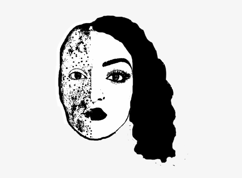 I Drew The Eyebrows A Bit Longer And Made Her Lips - Illustration, transparent png download