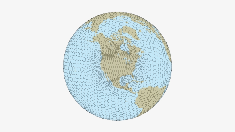 A Variable Resolution Mpas Voronoi Mesh - Mpas Ncar, transparent png download