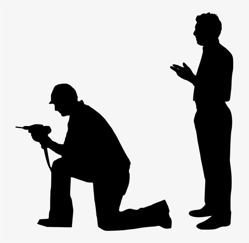 Carpenter, Supervision, Working, Silhouette, Adult - Carpenter Silhouette, transparent png download