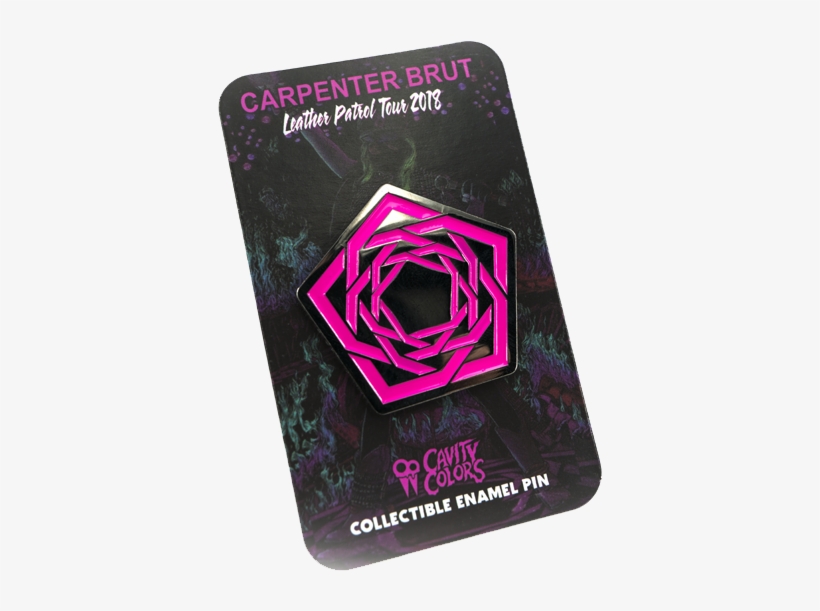 Carpenter Brut - Leather Patrol - Enamel Pin - Graphic Design, transparent png download