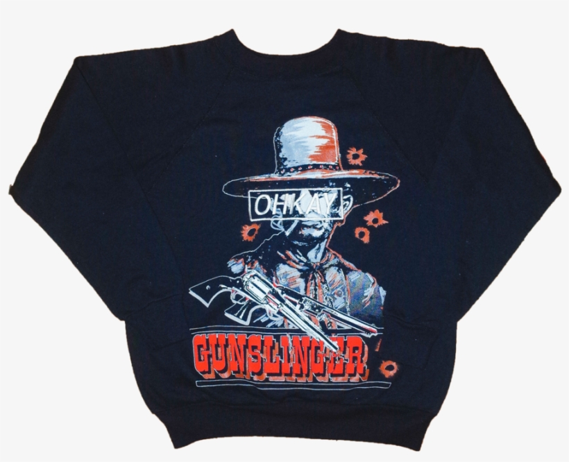 Gunslinger - Long-sleeved T-shirt, transparent png download