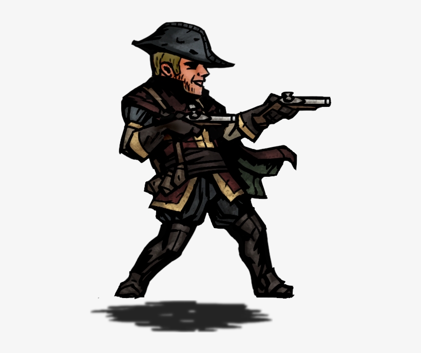 Gunslinger Sprite Attack Pistol - Darkest Dungeon Gunslinger, transparent png download