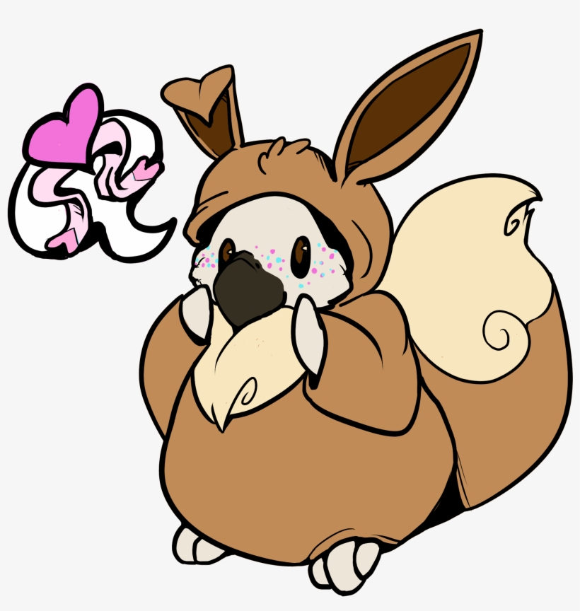 Togekiss In An Eevee Kigu - Eevee, transparent png download