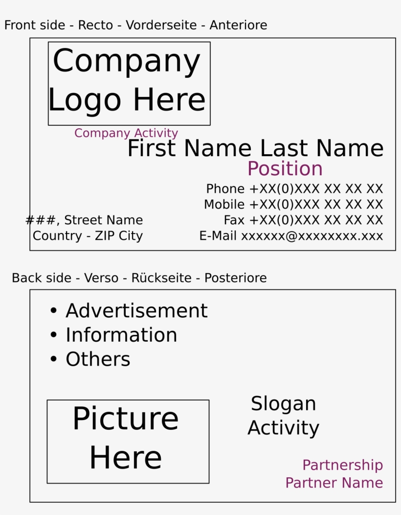 This Free Icons Png Design Of Business Card Front And, transparent png download