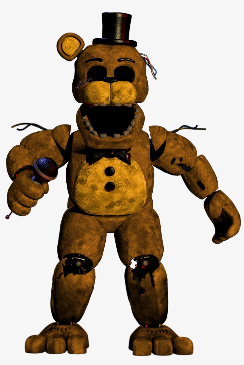 Editwithered Fnaf 2 Golden Freddy Full Body Transparent PNG 