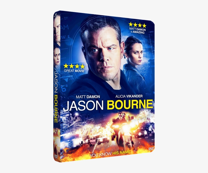 «вы Знаете Его Имя» - Bourne Jason Bourne Damon Jones Vikander Dvd Pg13, transparent png download