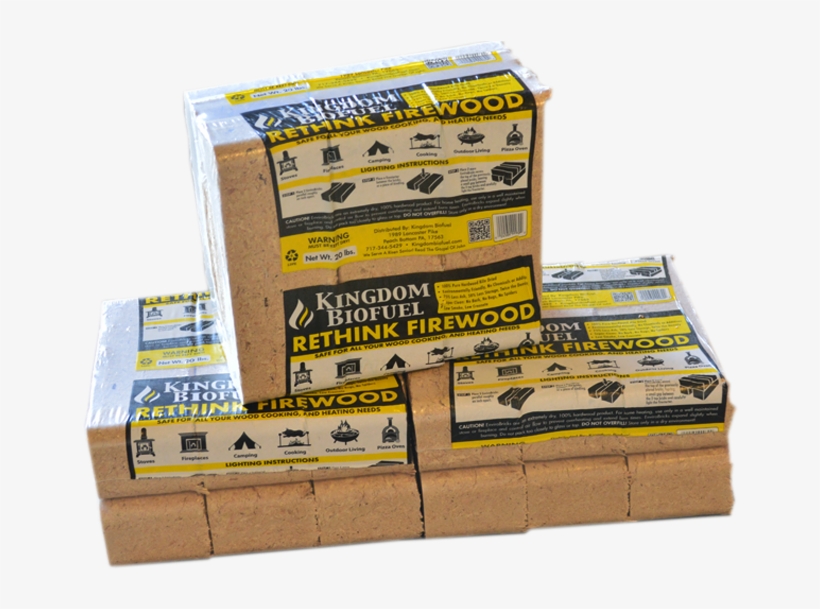 Firewood Bricks Made From Recycled Sawdust - Firewood, transparent png download