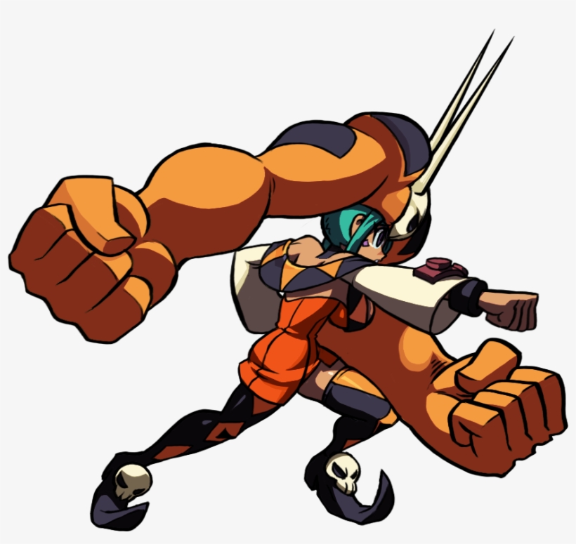 Clip Art Black And White Download Butt Transparent - Skullgirls Cerebella, transparent png download