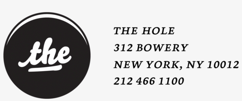 Header Thehole - Hole 312 Bowery Nyc, transparent png download