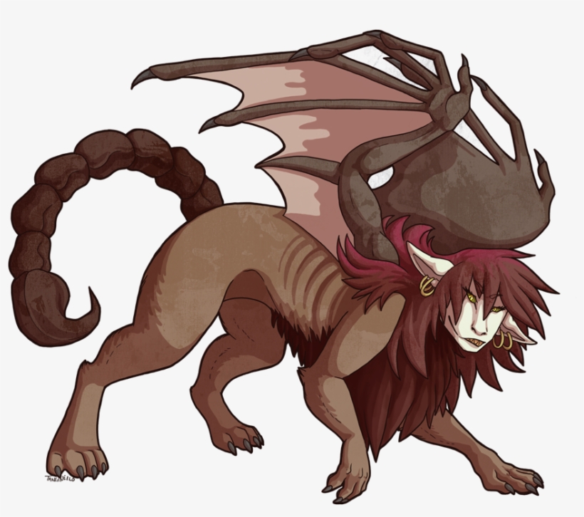 11 - Manticore - Manticore Monster Girl, transparent png download