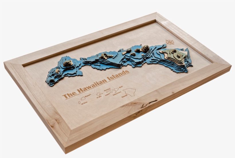 Hawaiian Islands 3d Map - Flattop Grill, transparent png download