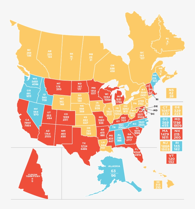 2017 Migration Patterns - Us Migration Map 2017, transparent png download