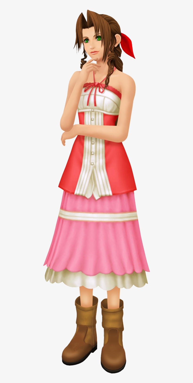 Aerith Khii - Final Famtasy Vii Kingdom Hearts 2, transparent png download