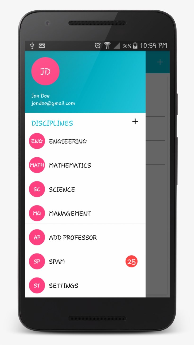 Navigation Drawer, Departments - Iphone, transparent png download