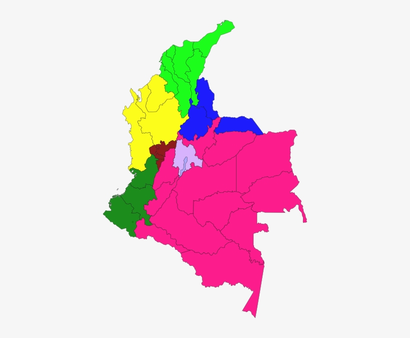 Mapa Indicativos Colombia Clip Art - Colombia Flag Map Png, transparent png download