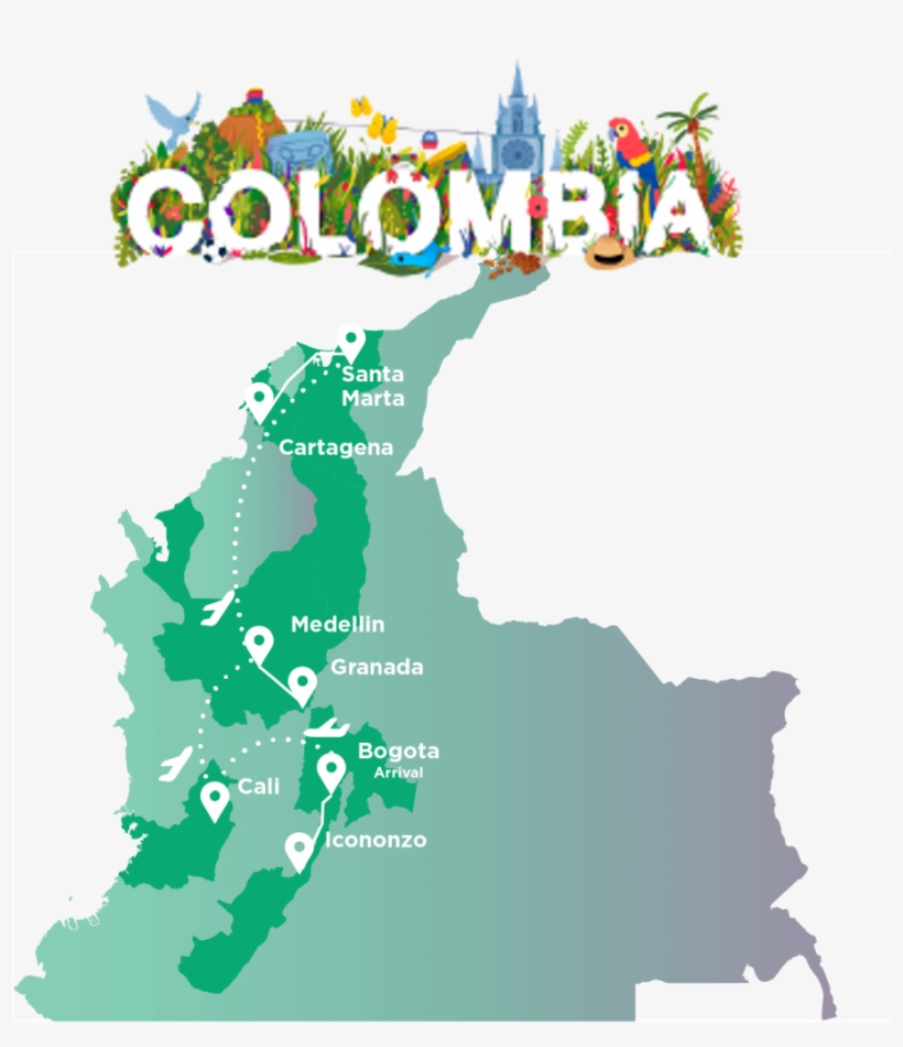 Colombia-full - Biodiversity Colombia, transparent png download