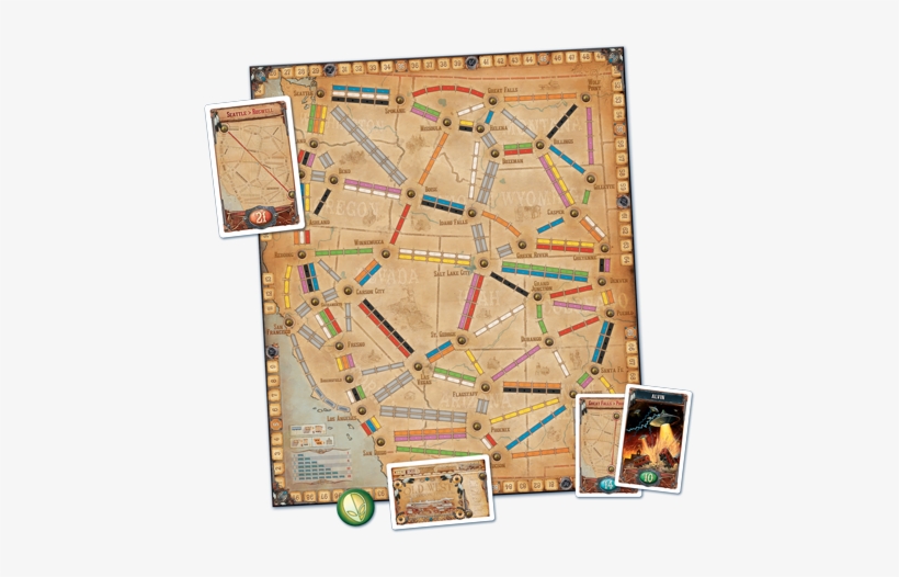 Ticket To Ride France Includes An Oversized, Double-sided - Ticket To Ride Map Collection: Volume 6 - France &, transparent png download