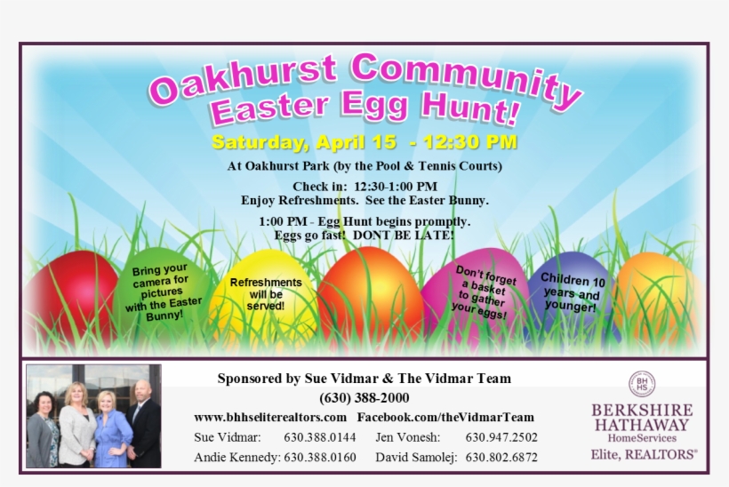 Easter Egg Hunt Saturday, April 15, - Flyer, transparent png download