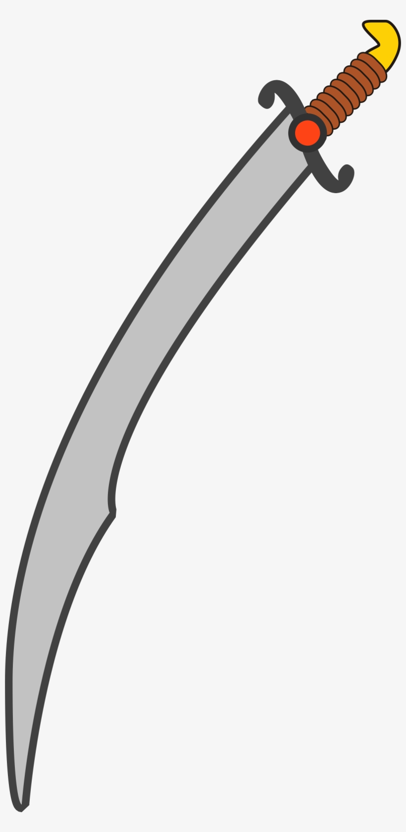 This Free Icons Png Design Of Long Scimitar, transparent png download