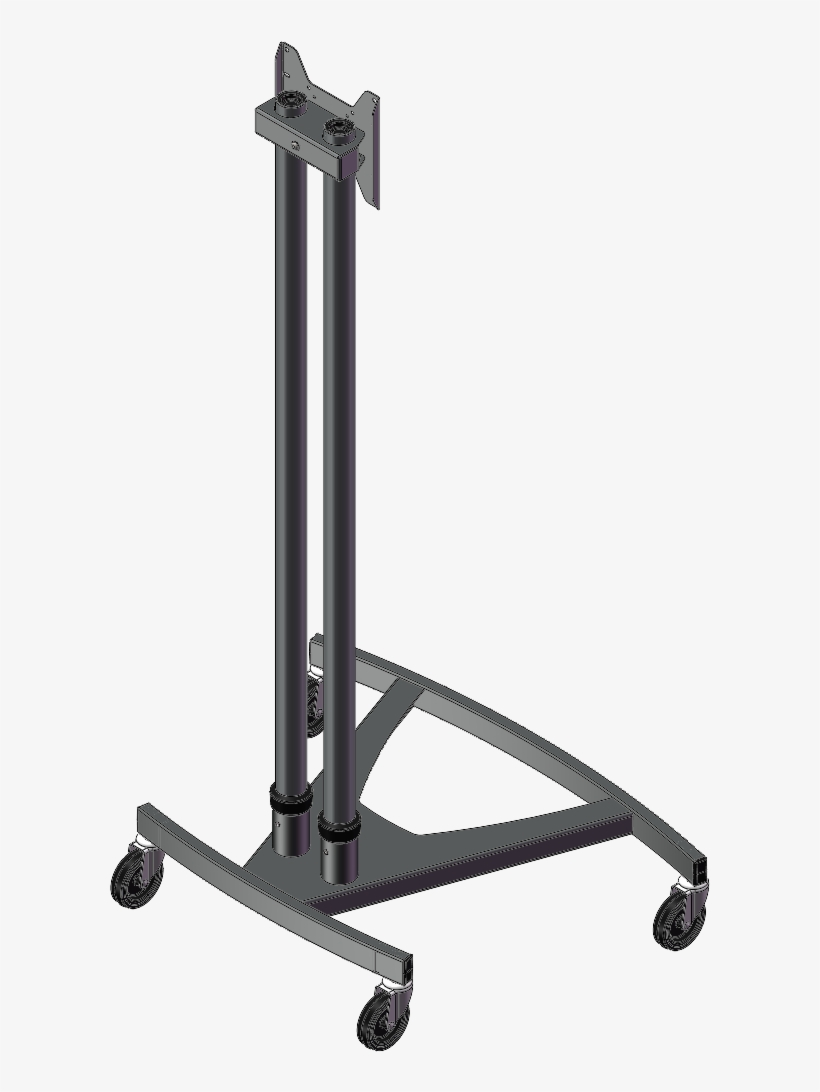Scimitar Display Trolley Up To 40" - Xdesk, transparent png download