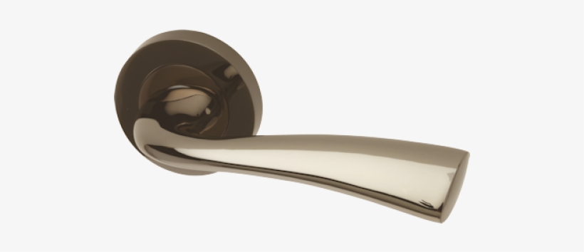 Scimitar Round Rose - Scimitar Door Handle Set Sci.09.bnp Black Nickel (sold, transparent png download