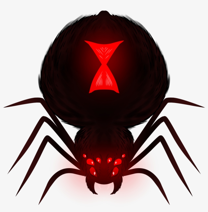 Artistichd Black Widow As A Giant Spider - Black Widow, transparent png download