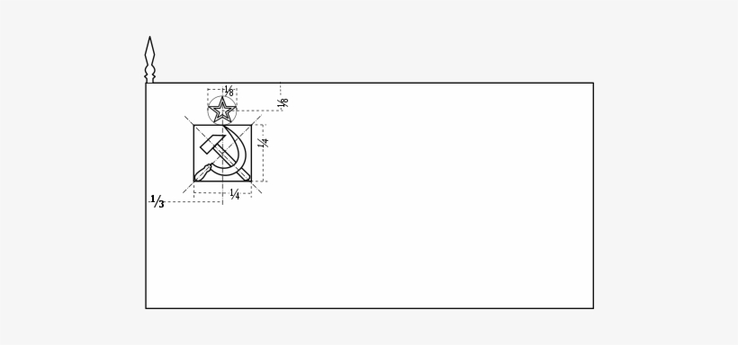 Construction Sheet - Soviet Flag Black White, transparent png download