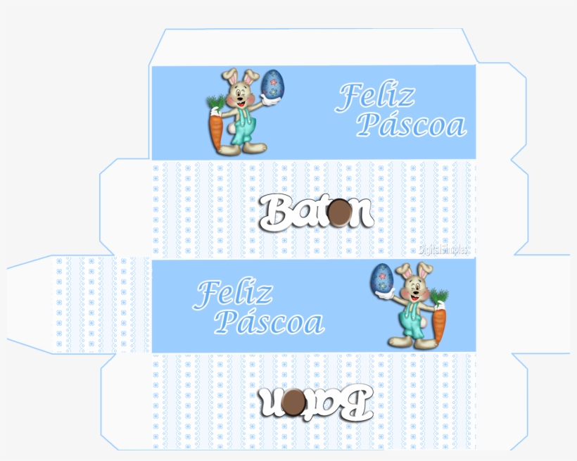 Caixa 1 Baton 9x12cm Tema Páscoa - Project, transparent png download