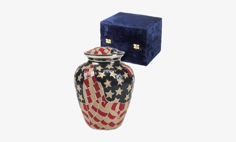 Americana Patriotic Urn - Urn, transparent png download