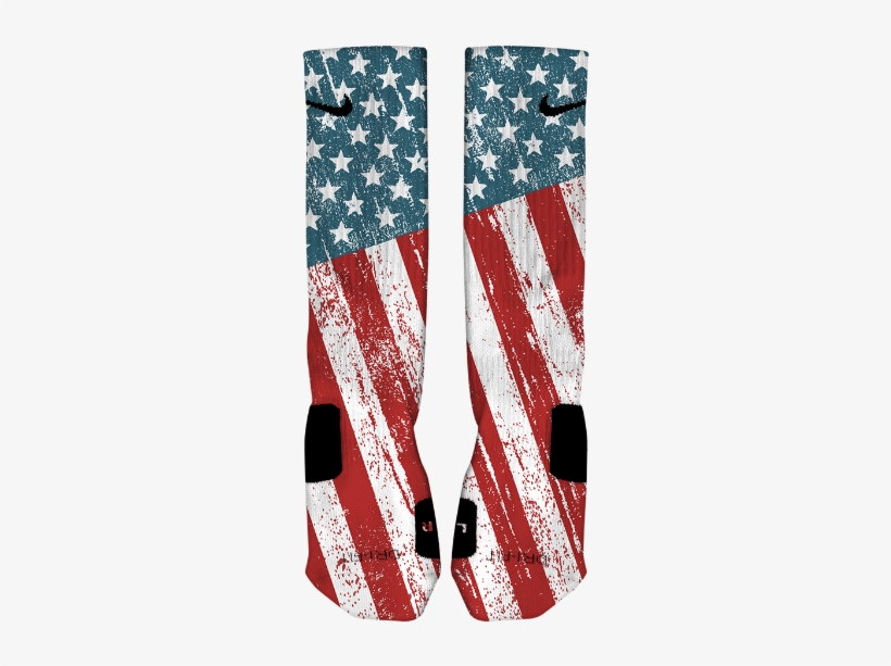 Custom Stars & Stripes - Nike Stars And Stripes Socks, transparent png download