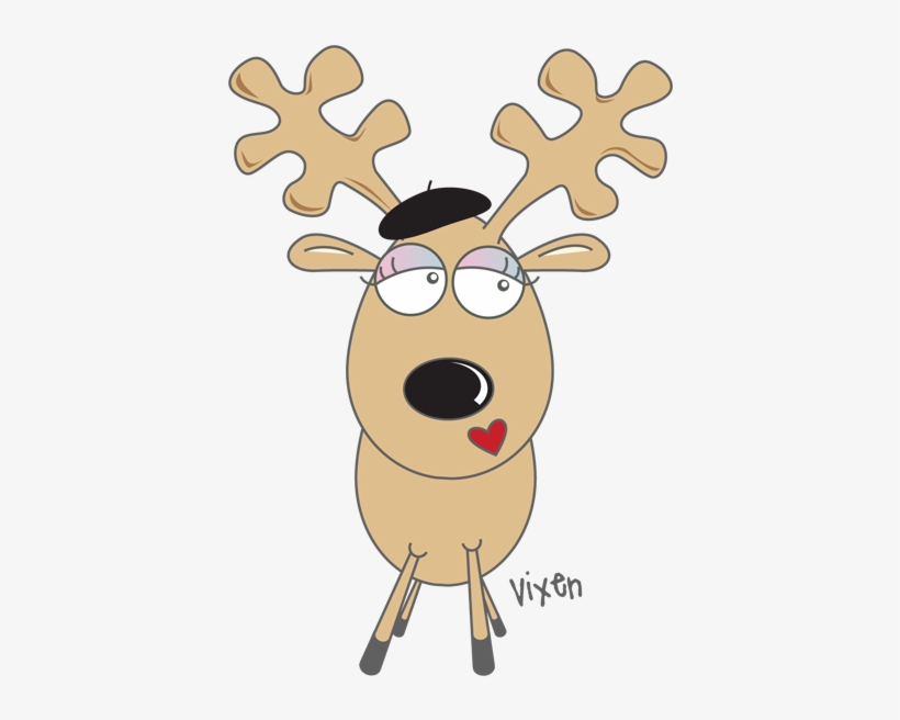 Reindeer Clipart Cupid - Reindeer, transparent png download
