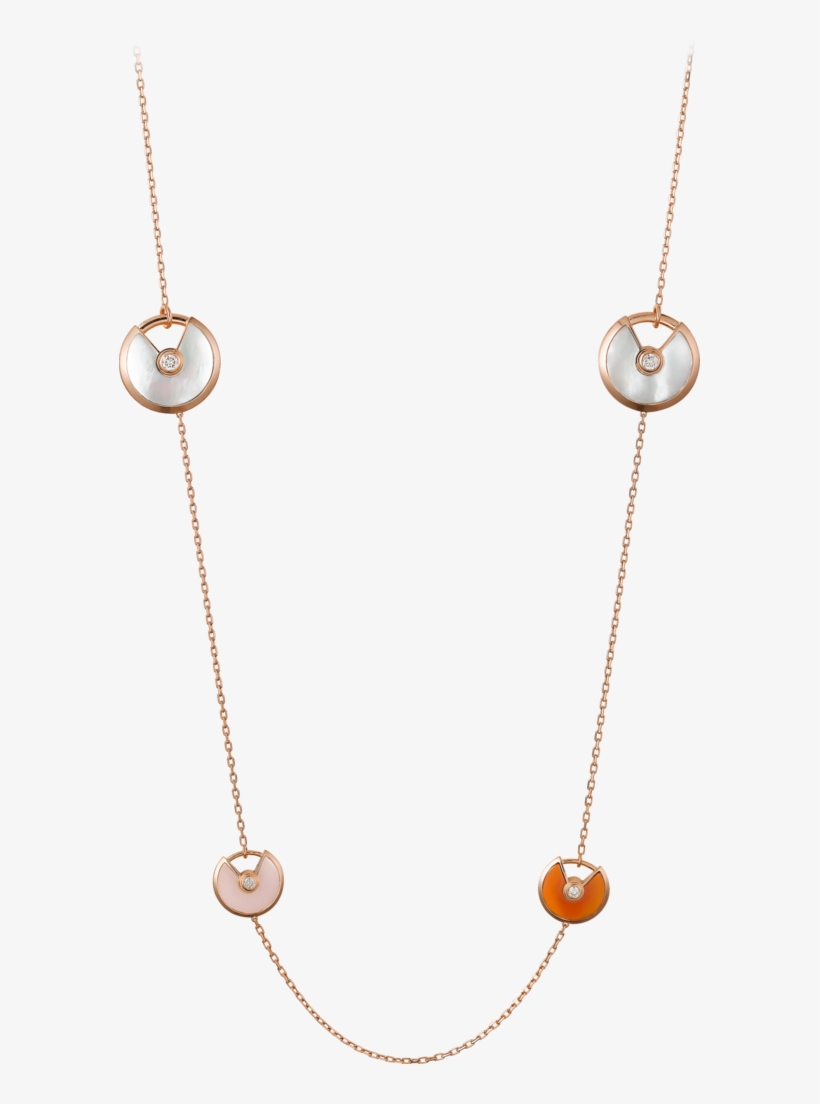 Amulette De Cartier Necklace, Xs And Small Modelspink - Chain, transparent png download